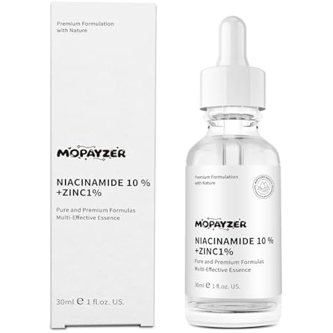mopayzer NIACINAMIDE 10% + ZINC 1% SERUM, ANTI-AGING NIACINAMIDE SERUM FOR FACE, 1PCS MOISTURIZING FACIAL SERUM FOR ALL SKIN TYPE, WOMEN FACE SKIN CARE. - Image 1